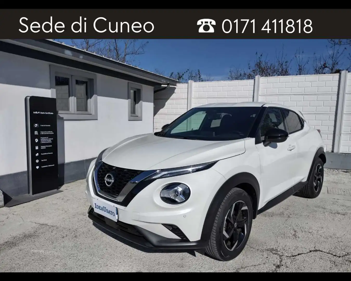 Nissan Juke 1.0 DIG-T N-Connecta Blanc - 1