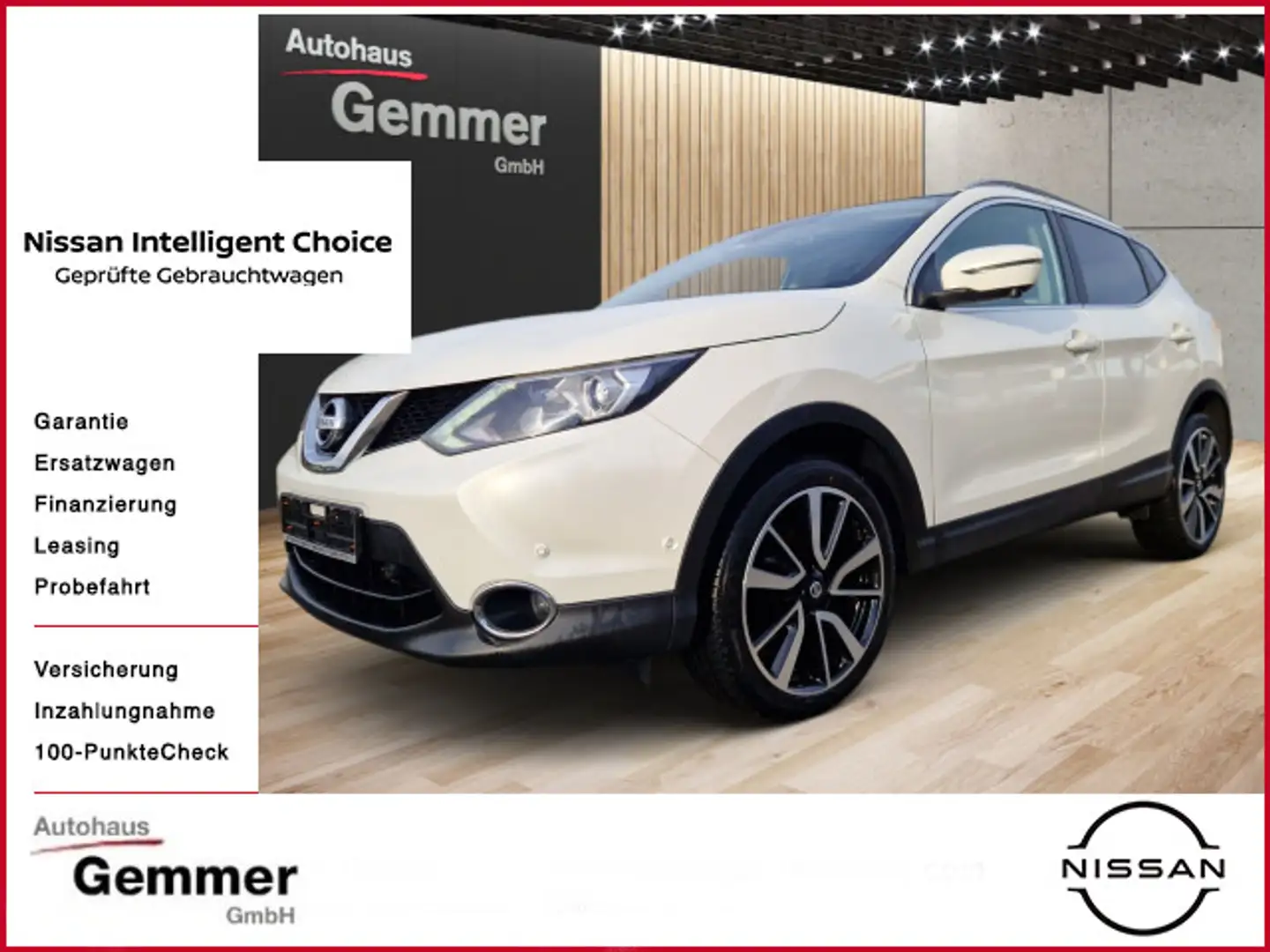Nissan Qashqai 1,2 DIG-T 116 PS 4x2 Tekna Weiß - 1
