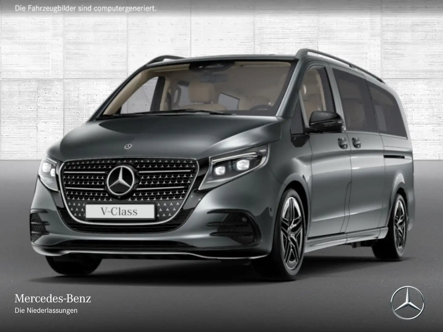 Mercedes-Benz V 300 d 4M XL EXCLUSIVE+Allrad+AMG+9G+StandHZ+Navi Grau - 2