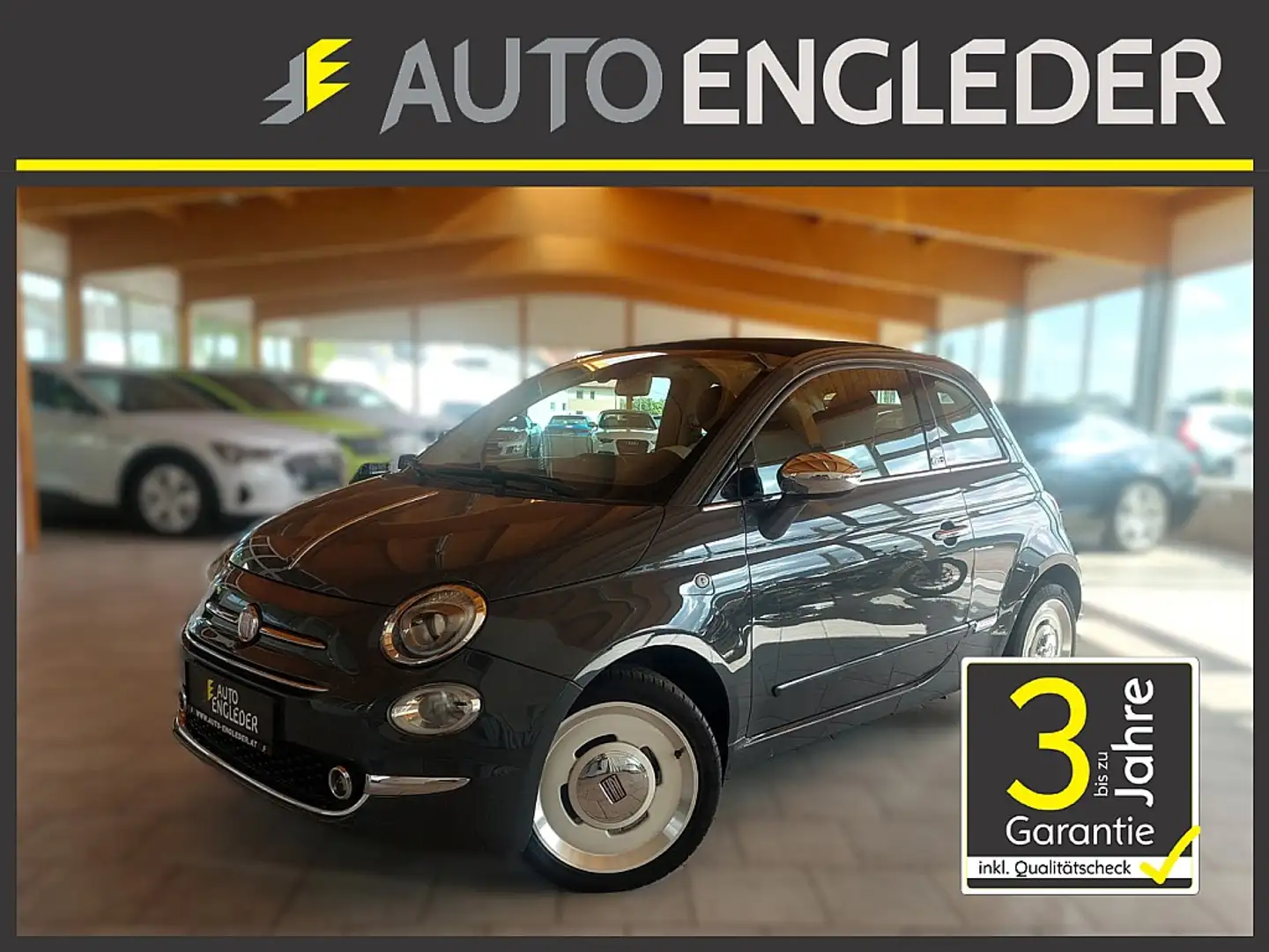 Fiat 500C 0,9 TwinAir Turbo 85 Anniversario Gri - 1