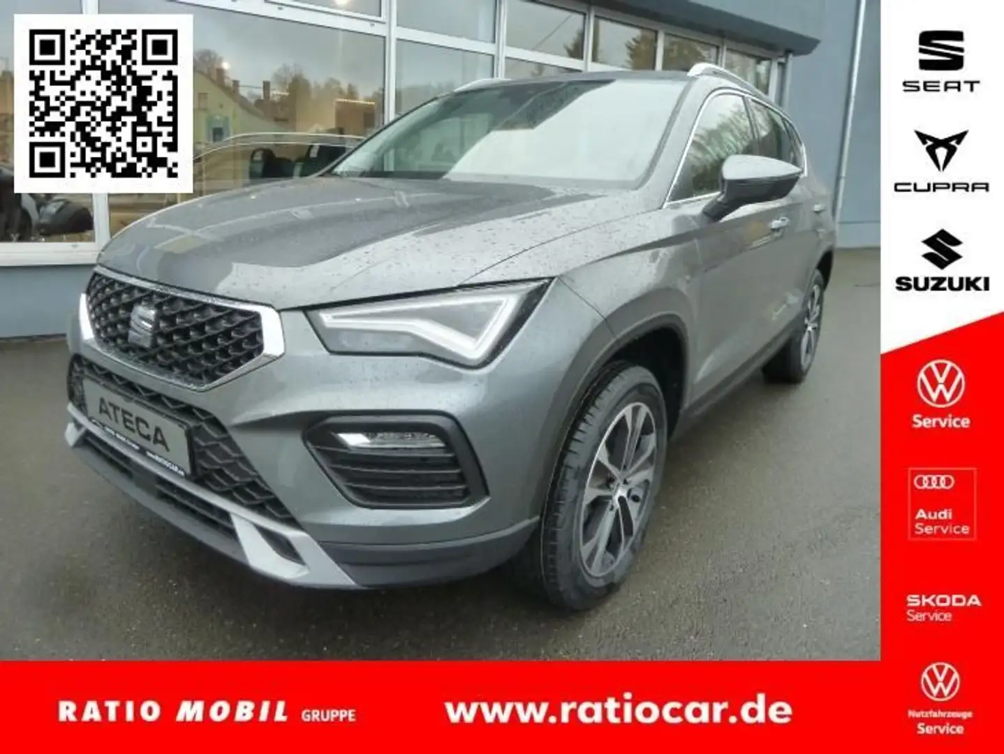 SEAT Ateca ATECA STYLE EDITION 2.0 TDI DSG STANDHEIZUNG AHZ Grau - 1