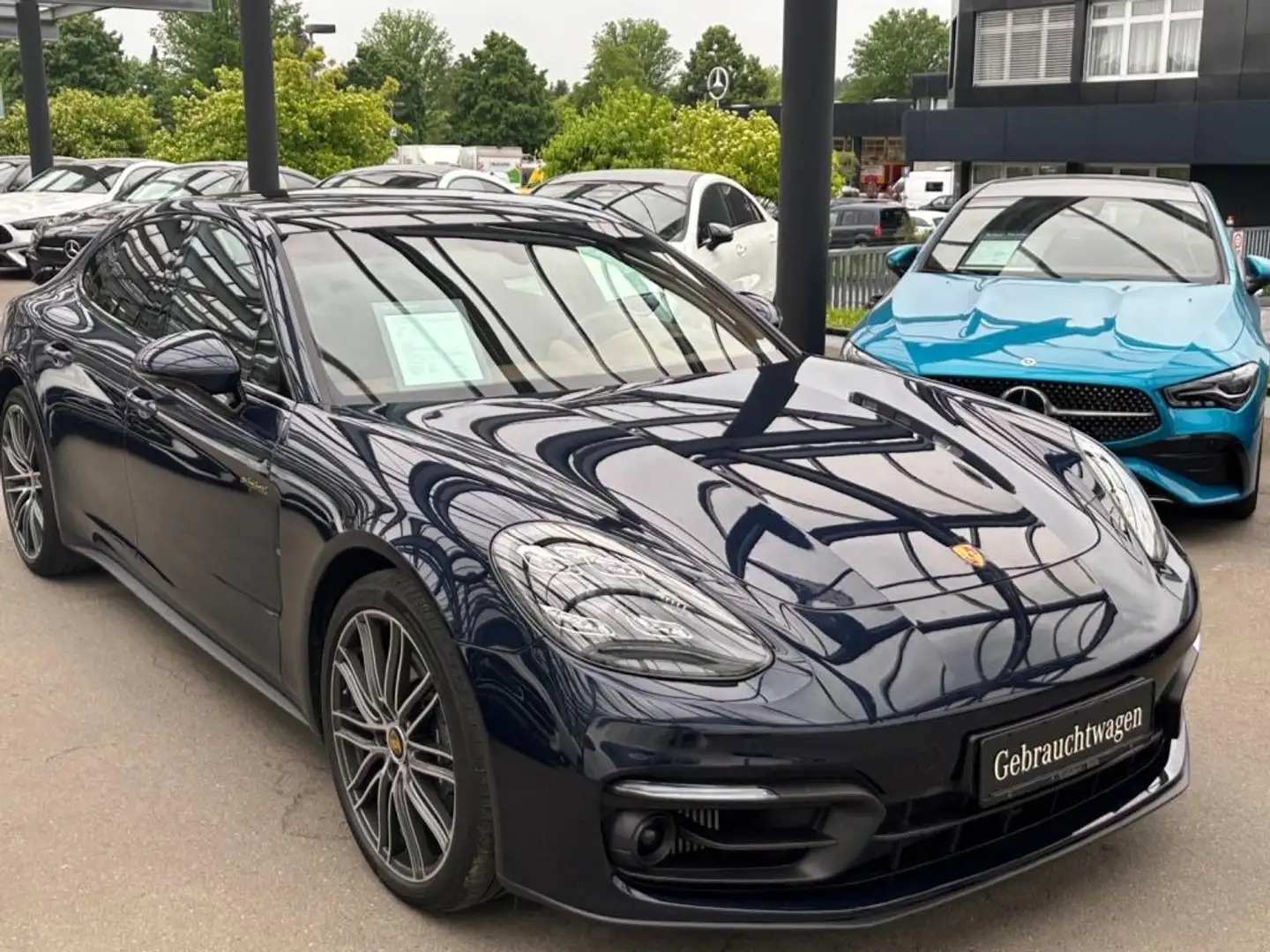 Porsche Panamera 4E PlatinumEdition INNODRIVE+MATRIX+HUD Bleu - 2