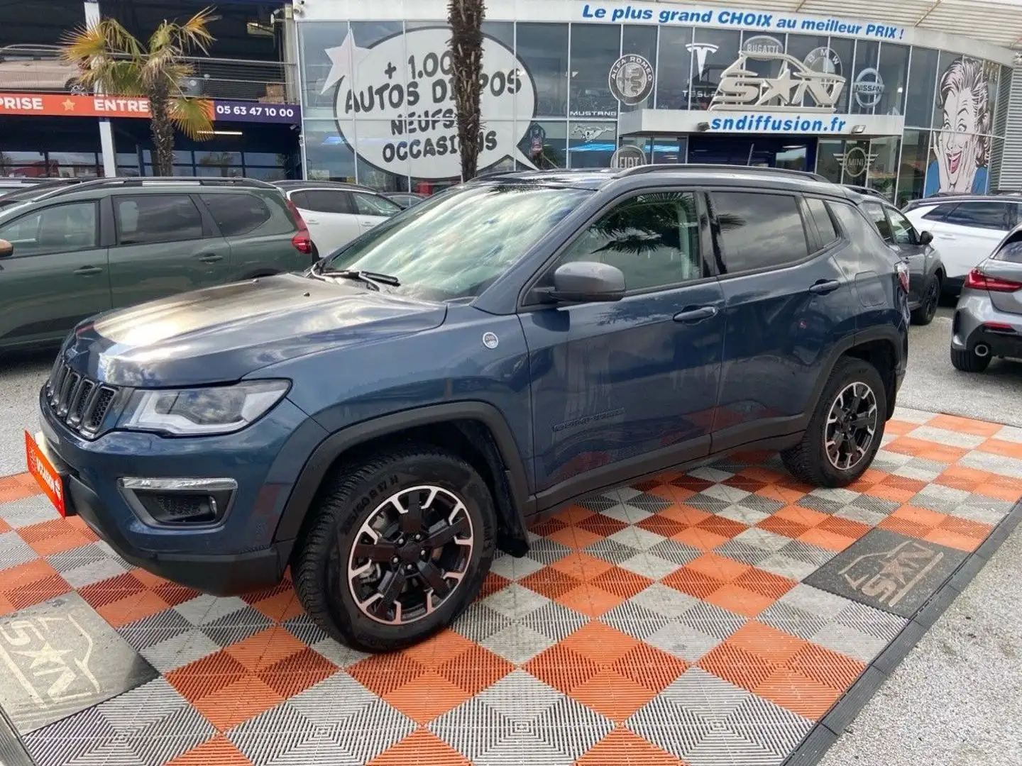 Jeep Compass 1.3 GSE T4 240 TRAILHAWK 4xe Bleu - 1
