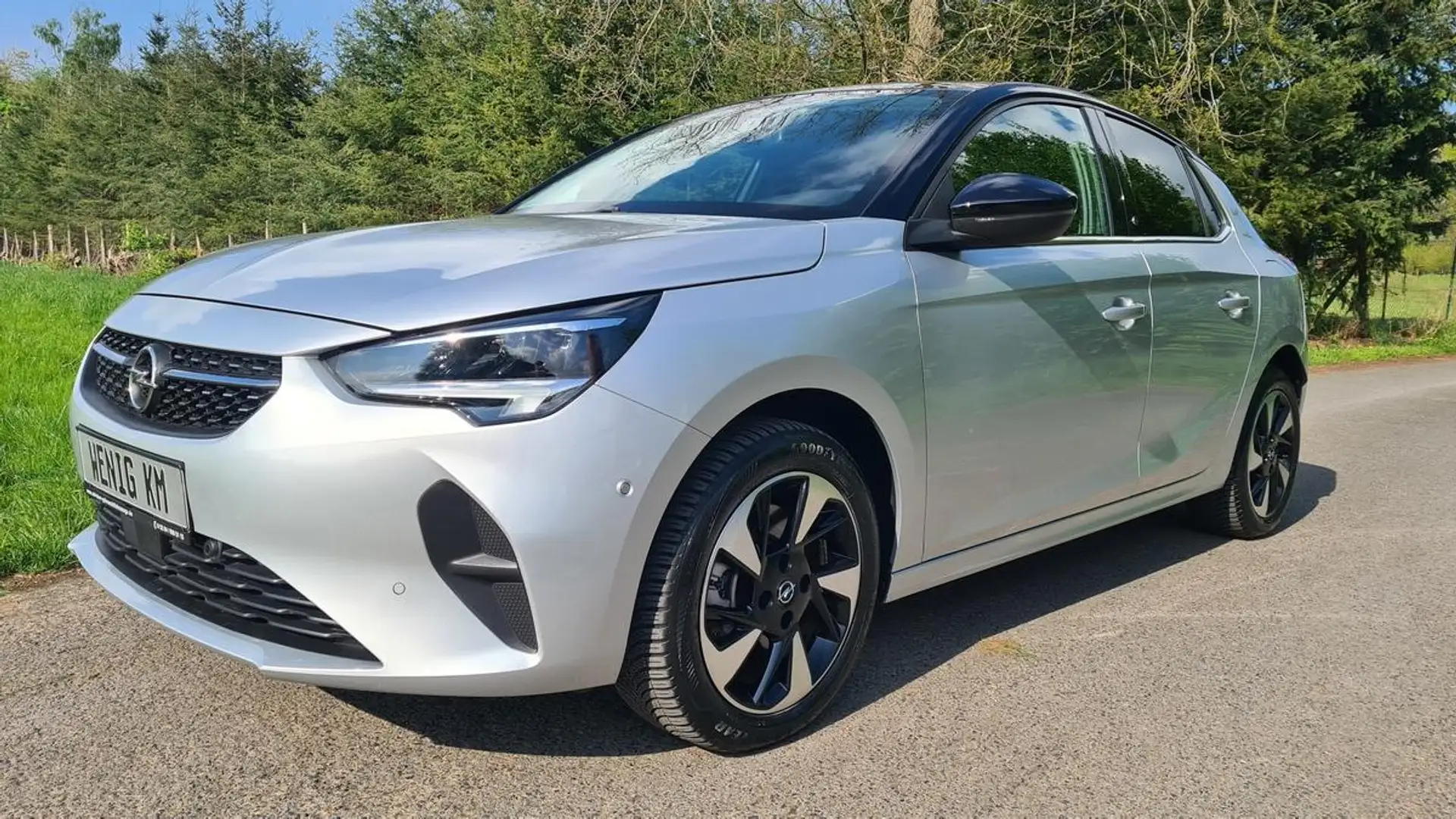 Opel Corsa F e Elegance LED NAVI Teilleder 3PH Lader Silber - 1
