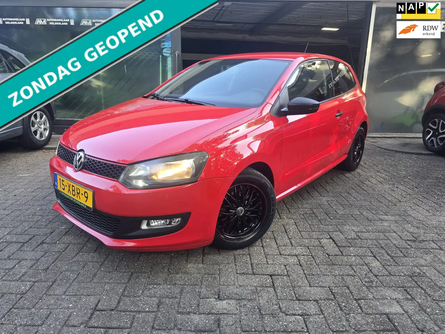 Volkswagen Polo 1.2 Easyline | 12MND GARANTIE | ANDROID SCHERM | N Rot - 1