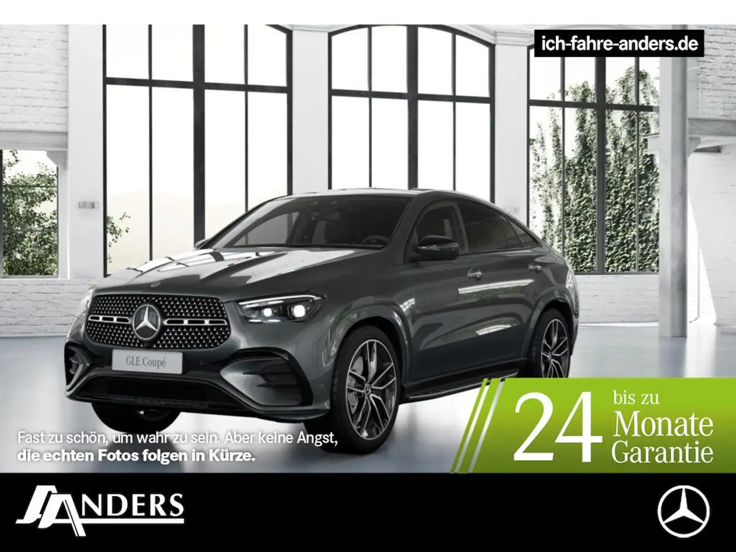 Mercedes-Benz GLE 450 d 4M Coupé +AMG+SHZ+Pano+Burmester+AHK Grau - 1