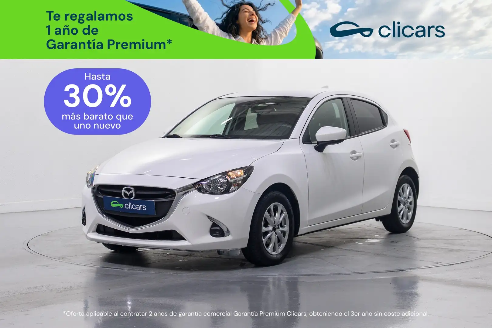 Mazda 2 1.5 Skyactiv-g Evolution Aut. 66kW Blanco - 1