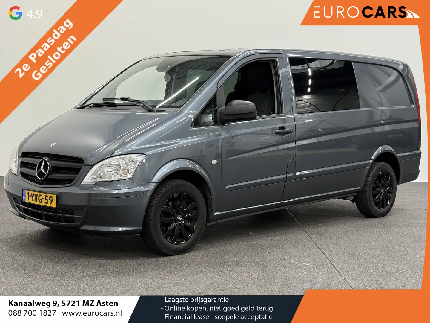 Mercedes-Benz Vito 113 CDI 320 Functional Lang Dubbele Cabine Luxe Ai Grijs - 1