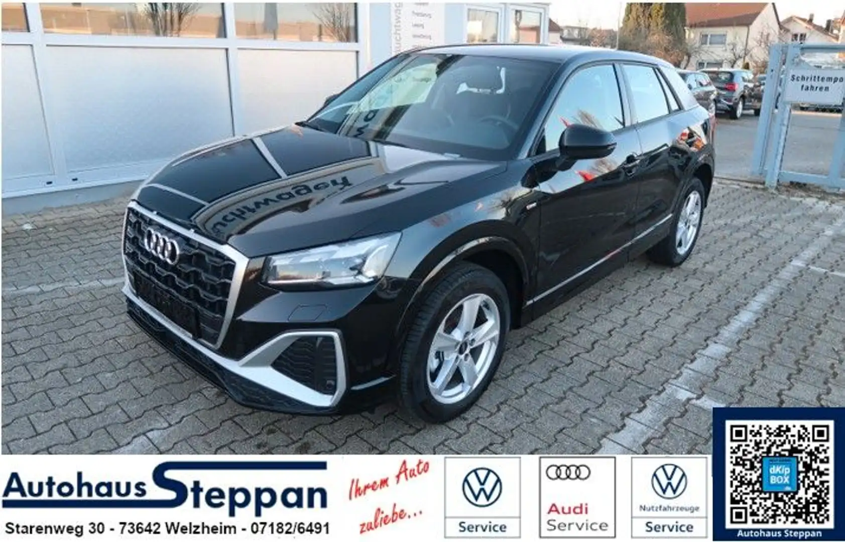 Audi Q2 1,5 TFSI S-line +Notbremsfunktion +ACC +RFK Noir - 1