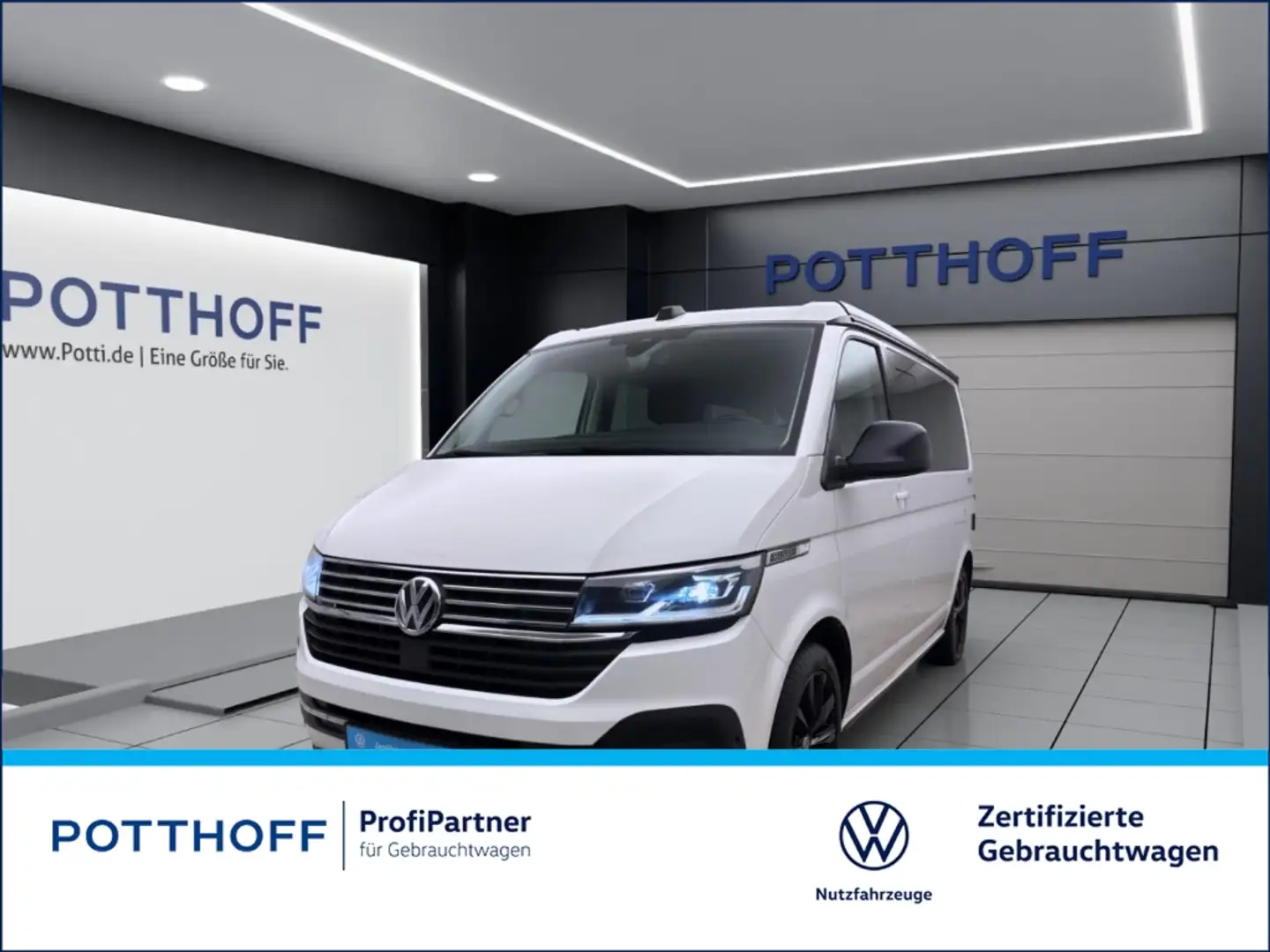 Volkswagen T6.1 California 2.0 TDI DSG 4M BEACH AHK NAVI STDHZG Blanc - 1