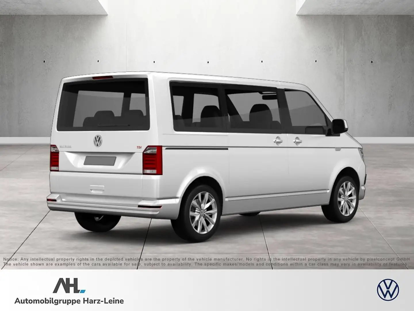 Volkswagen T6.1 Multivan 2.0 TDI Edition 4Motion DSG LED Navi ACC Standhzg. Blanco - 2