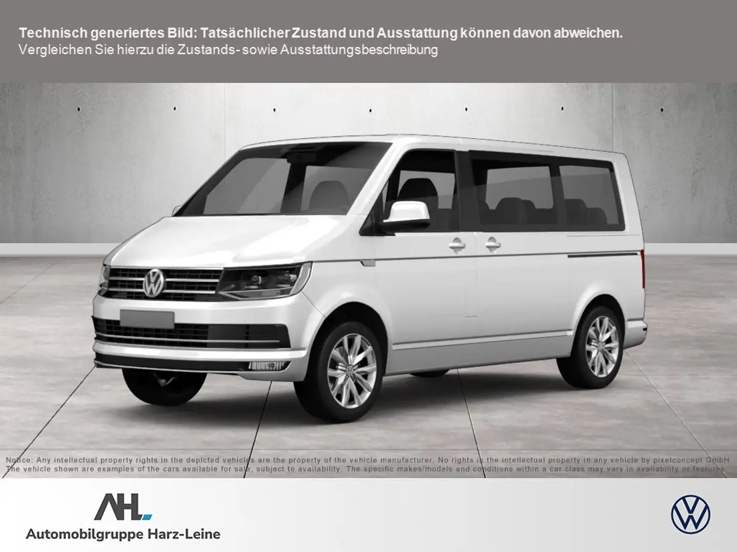 Volkswagen T6.1 Multivan 2.0 TDI Edition 4Motion DSG LED Navi ACC Standhzg. Blanco - 1
