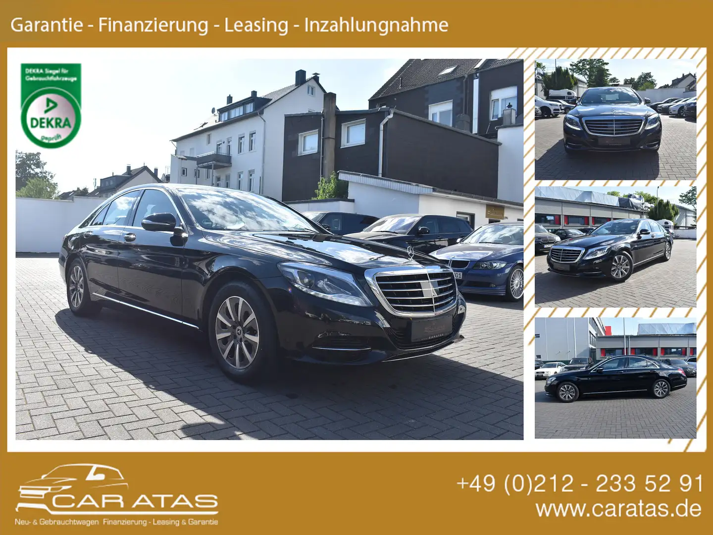 Mercedes-Benz S 350 d 2.Hand MB Scheckheft LED ACC NAVI RF KAM Black - 1