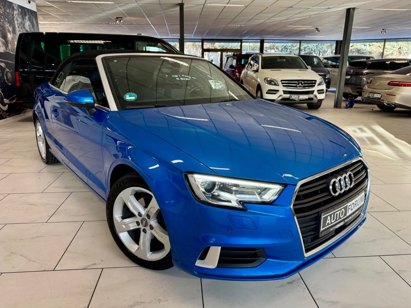 Audi A3 1.5 TFSI *RATE 239,-€  AUT LEDER  NAVI Cabrio Blau - 2
