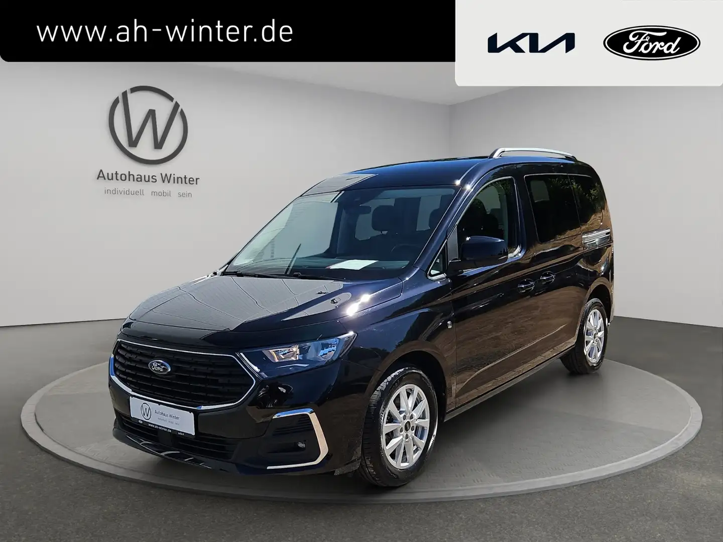 Ford Tourneo Connect 1,5 EcoBoost Titanium Navi Klimaaut SHZ PDC v+h Schwarz - 1