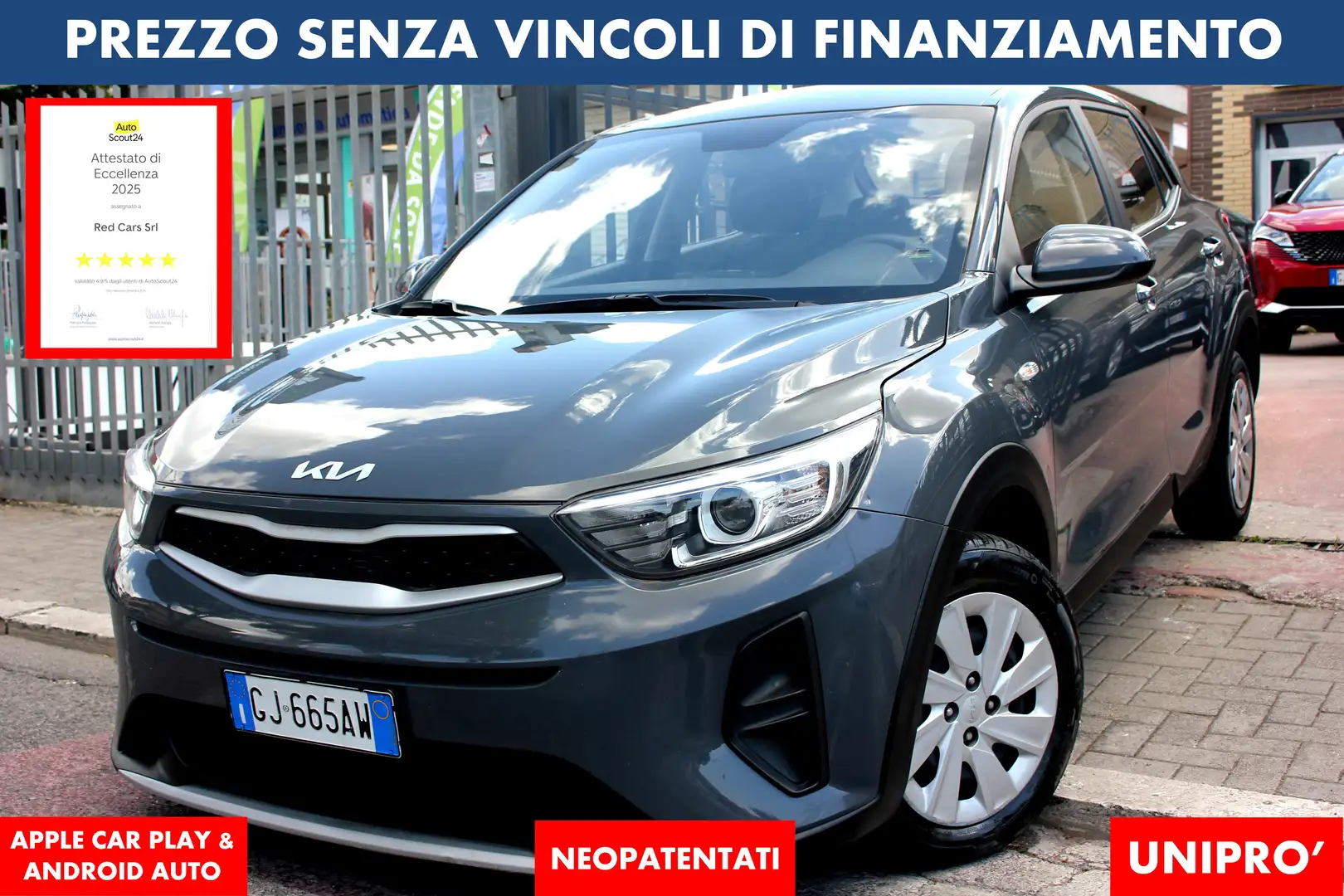 Kia Stonic 1.2 84cv UNIPRO *PREZZO VERO* NEOPATENT OK - 1
