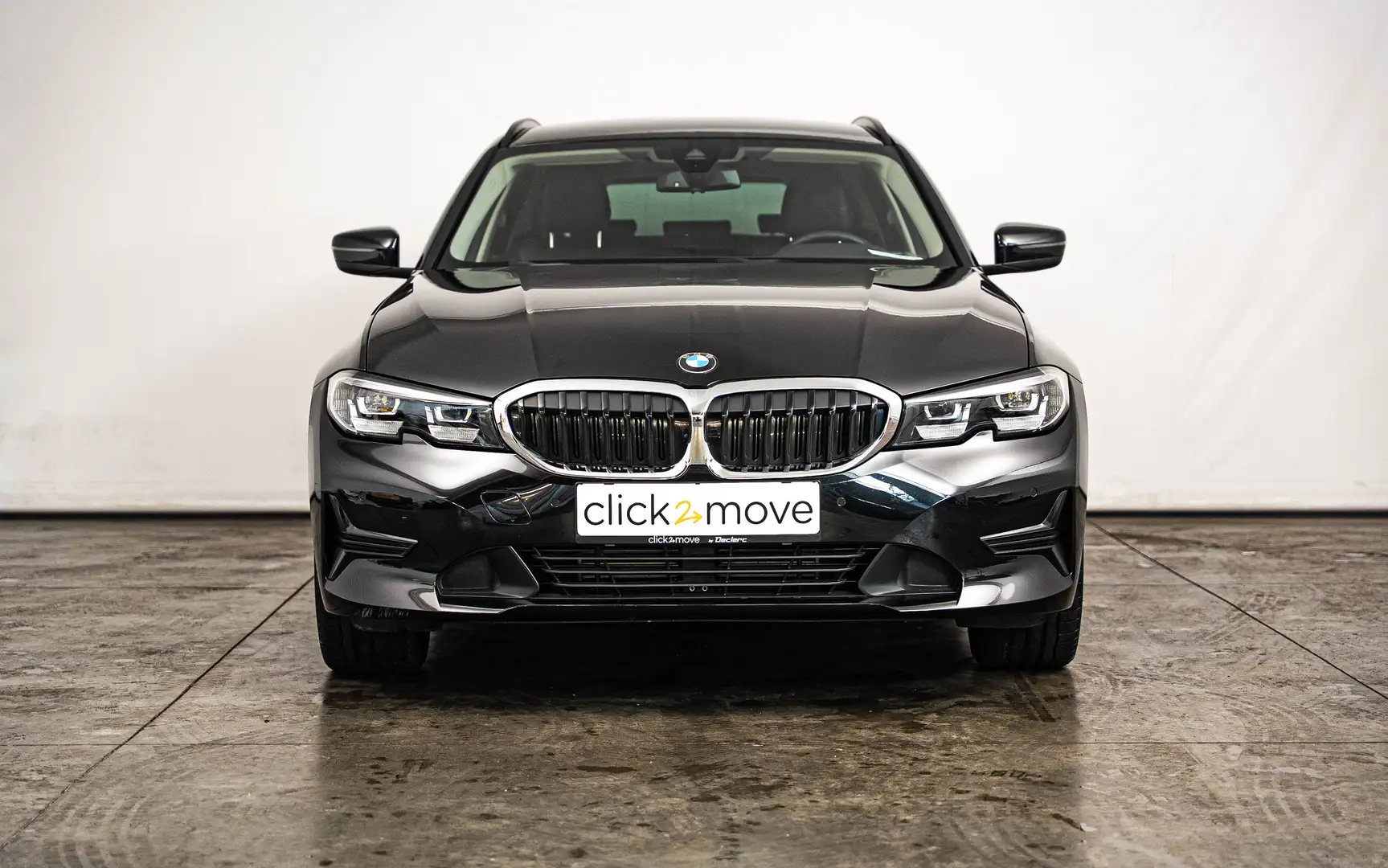 BMW 318 Touring 318iA OPF Sportline *Cuir* Negro - 2