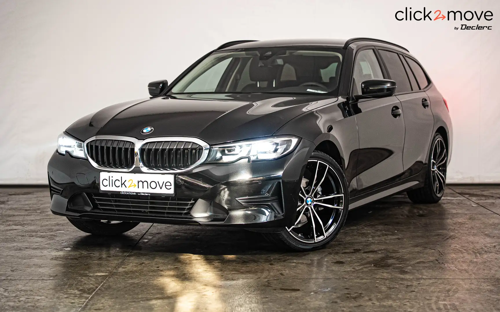 BMW 318 Touring 318iA OPF Sportline *Cuir* Negro - 1