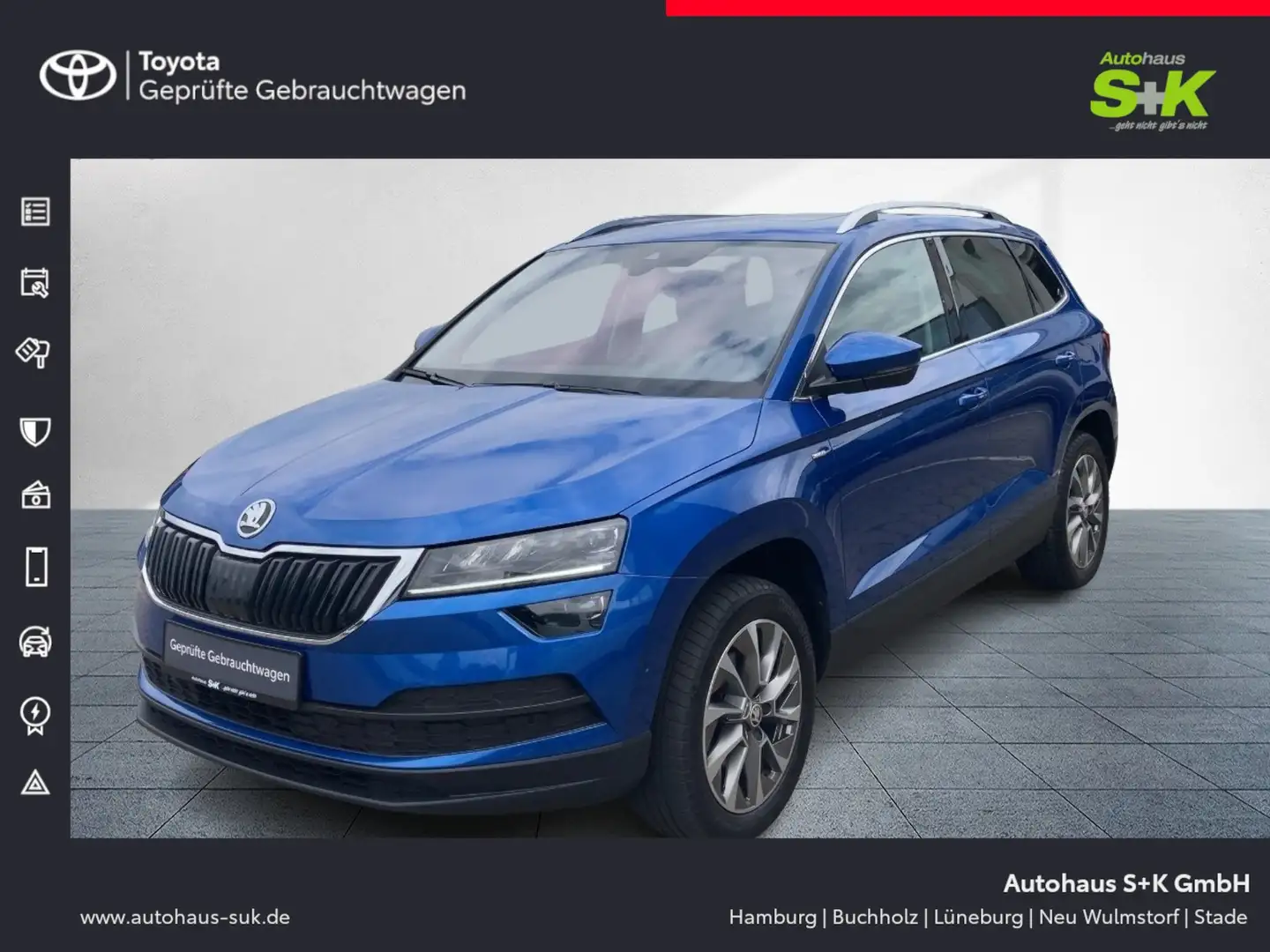 Skoda Karoq 2.0 TDI Clever*8-fach bereift*KAMERA*SHZ* Bleu - 1