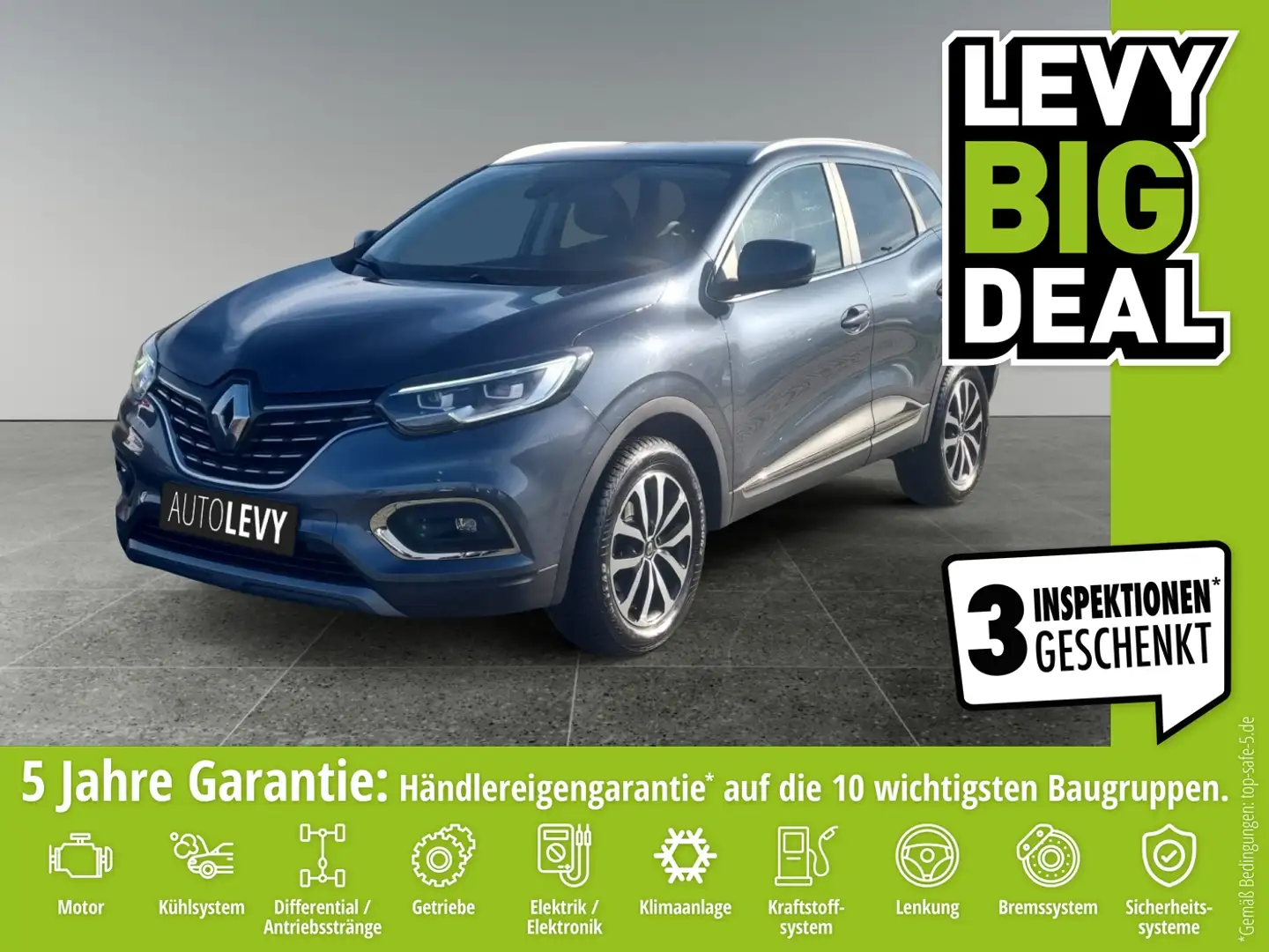 Renault Kadjar 1.3 TCe Techno +Kamera+Sitzheiz+Allwetter+ Grau - 1