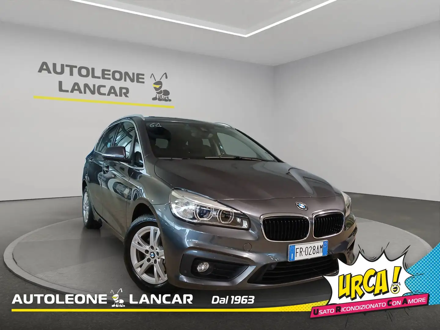 BMW 216 d Active Tourer Advantage 116cv 1 PROPRIETARIO E6 Grigio - 1