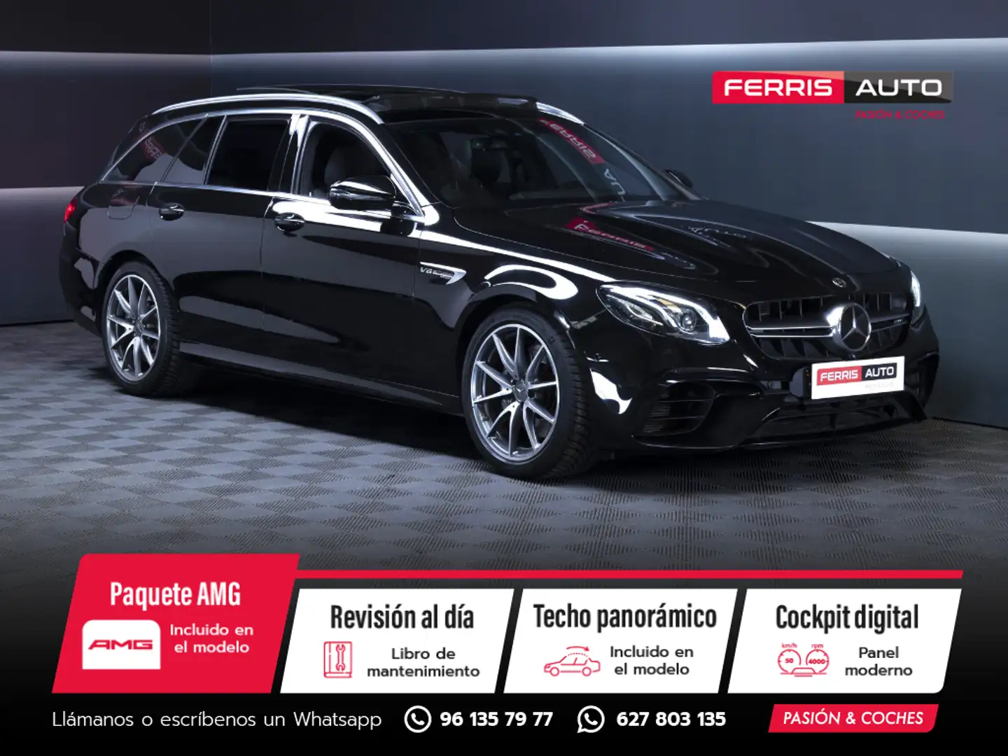 Mercedes-Benz E 63 AMG Estate 4Matic+ 9G-Tronic Negro - 1