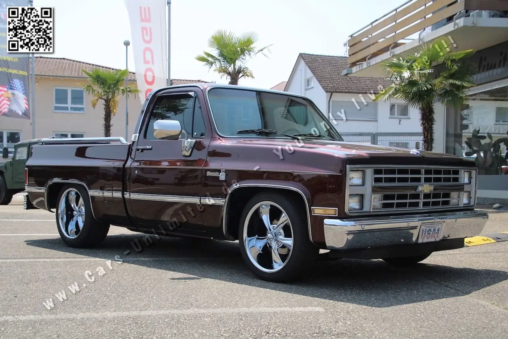 Chevrolet Silverado C10 Silverado 350V8SWB Fleetside- TOP Zustand Braun - 1
