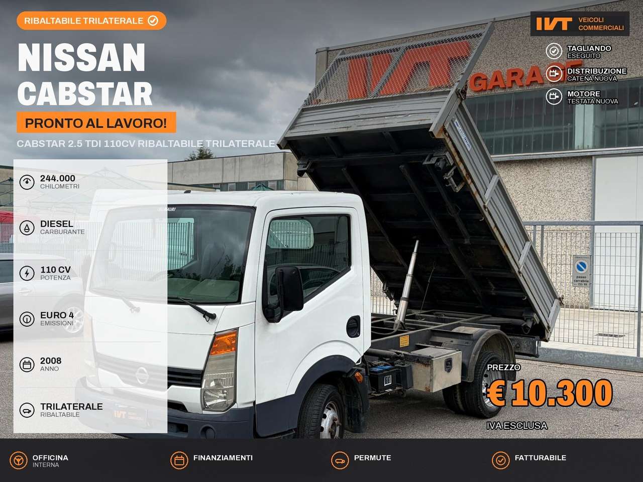 Nissan Cabstar Cabstar 35.11 2.5 TDI PC-RG Cabinato Basic