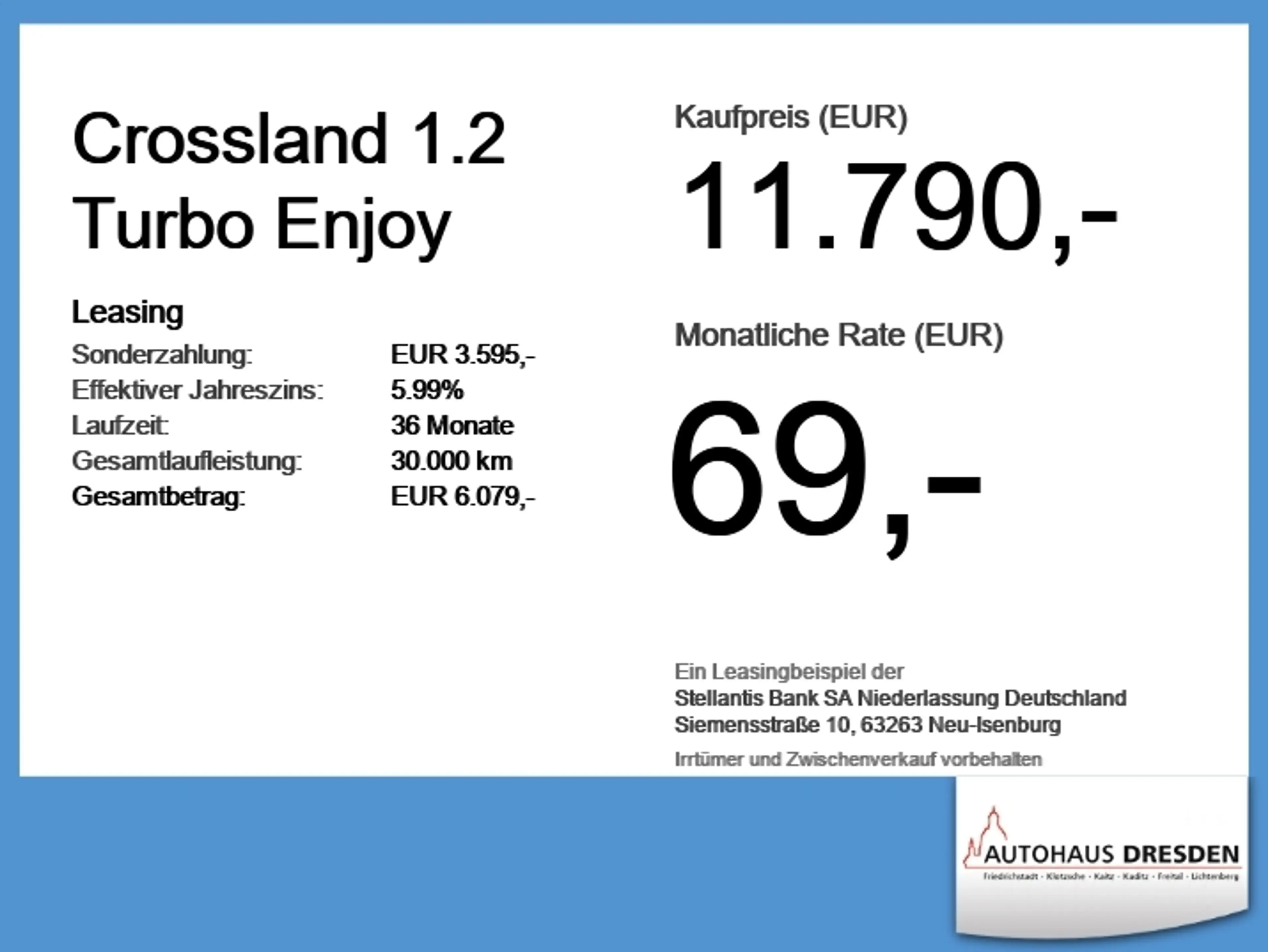 Opel Crossland 1.2 Turbo Enjoy LED+Allwetterreifen — photo 6
