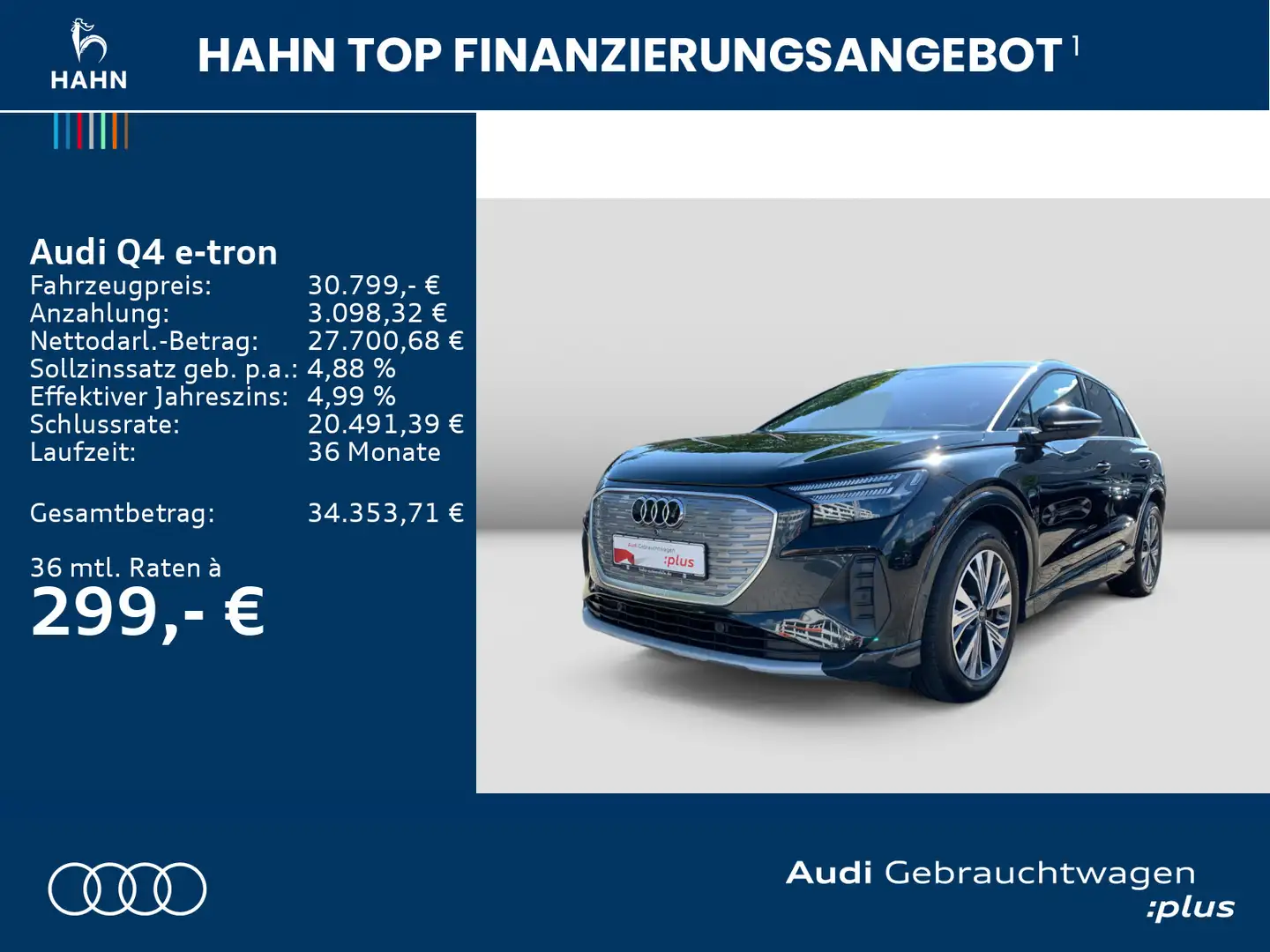 Audi Q4 e-tron Q4 40 e-tron Matrix HUD Memory Pano CAM Wärmepum Zwart - 2