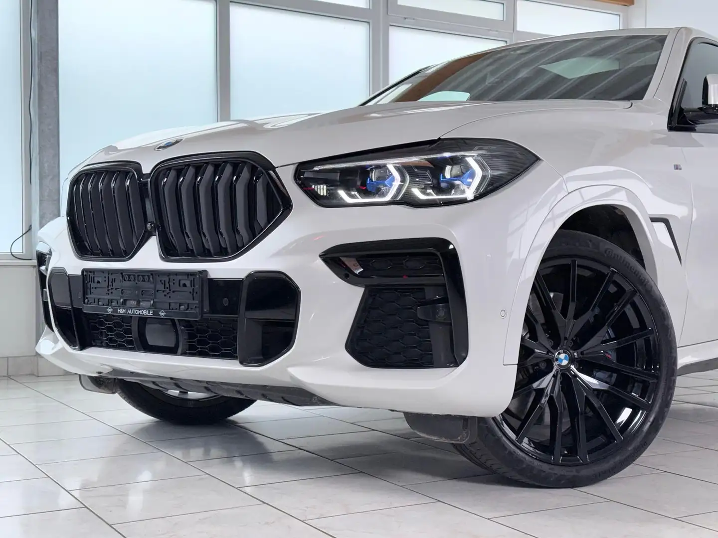 BMW X6 40d xDrive M Sport-Pano/Laser/H+K/360/ACC Weiß - 2