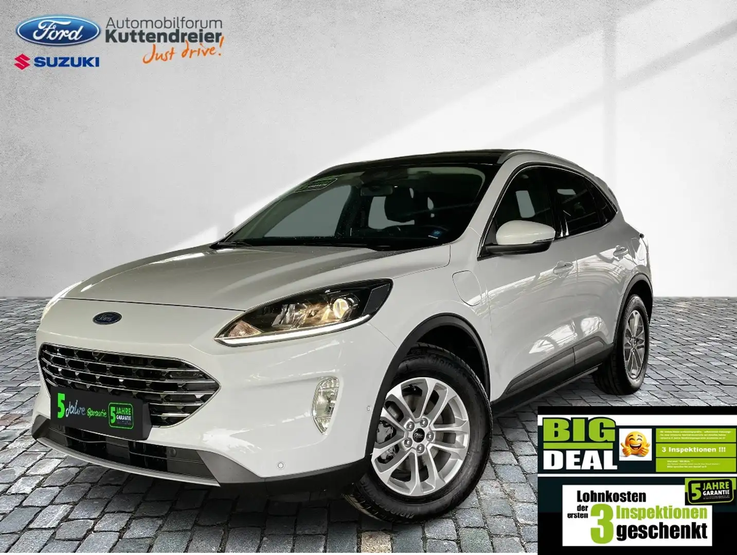 Ford Kuga Titanium Glasdach Navi 2xKamera PDC Sitzheiz Bianco - 1