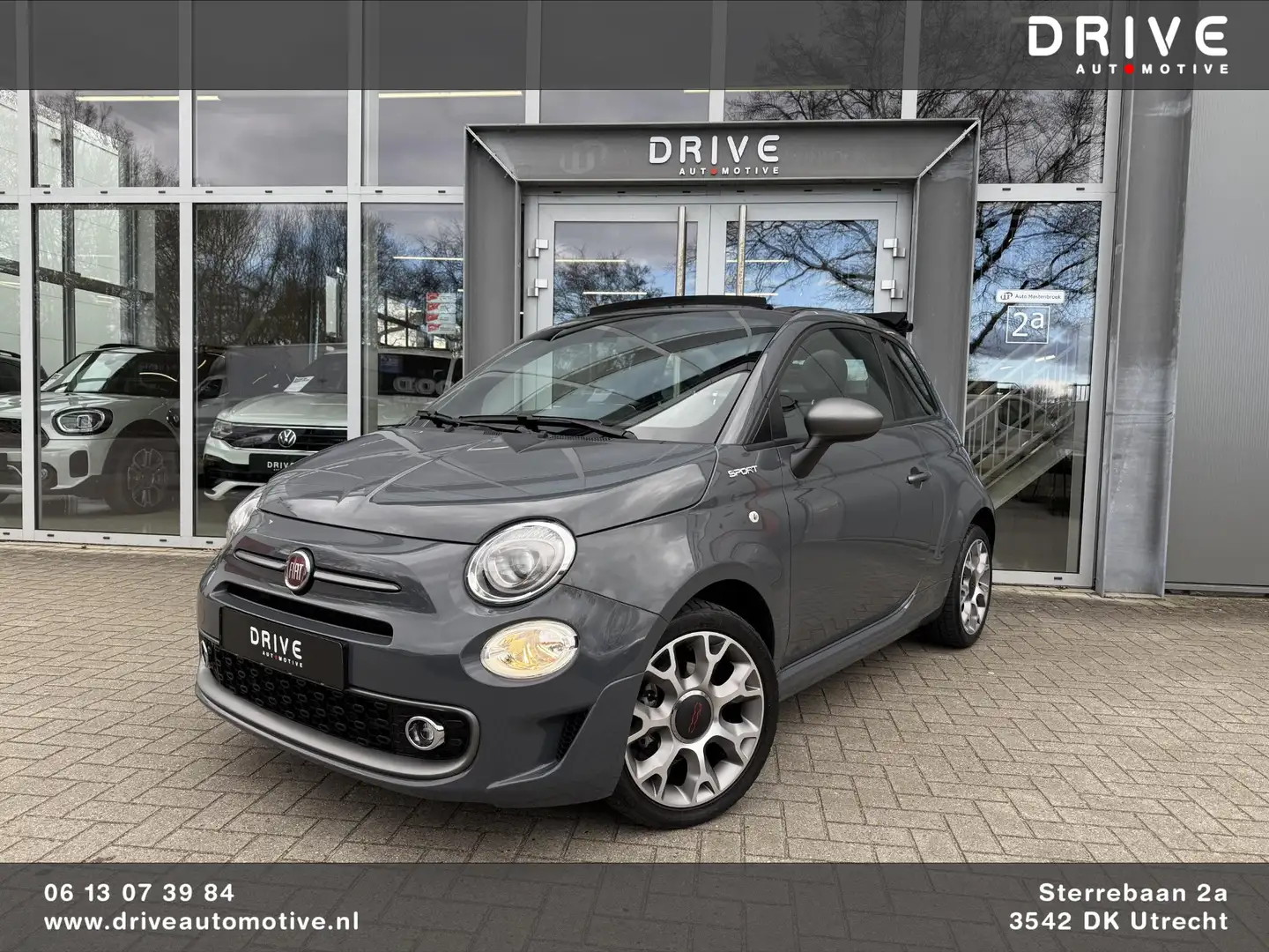 Fiat 500C 1.0 Hybrid Sport |Carplay|Cruise|ECC Gris - 1