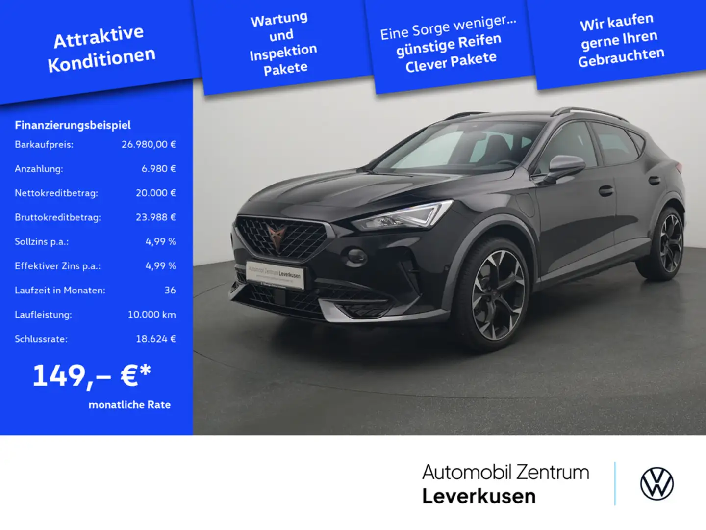 CUPRA Formentor VZ e-Hybrid DSG NAVI VIRT ACC DCC K Schwarz - 1