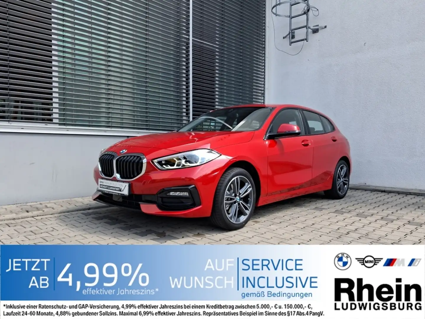BMW 118 i Sport Line Rouge - 1