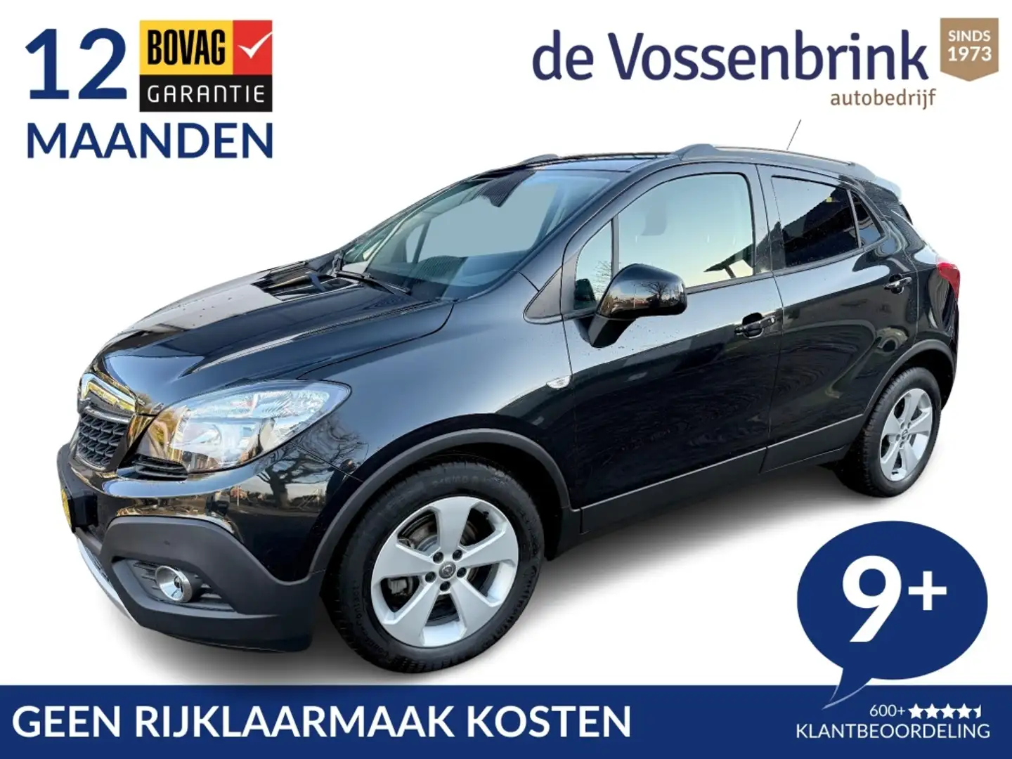 Opel Mokka 1.4 T Cosmo Automaat *Geen Afl. kosten* Zwart - 1