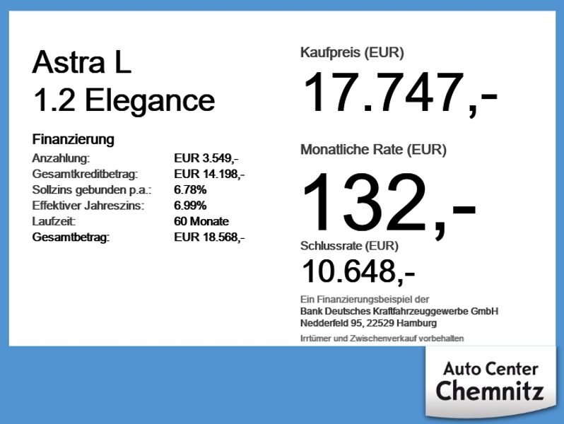 Opel Astra L 1.2 Elegance LED/Ergo/SHZ/LHZ/PDC/Kamera — photo 4