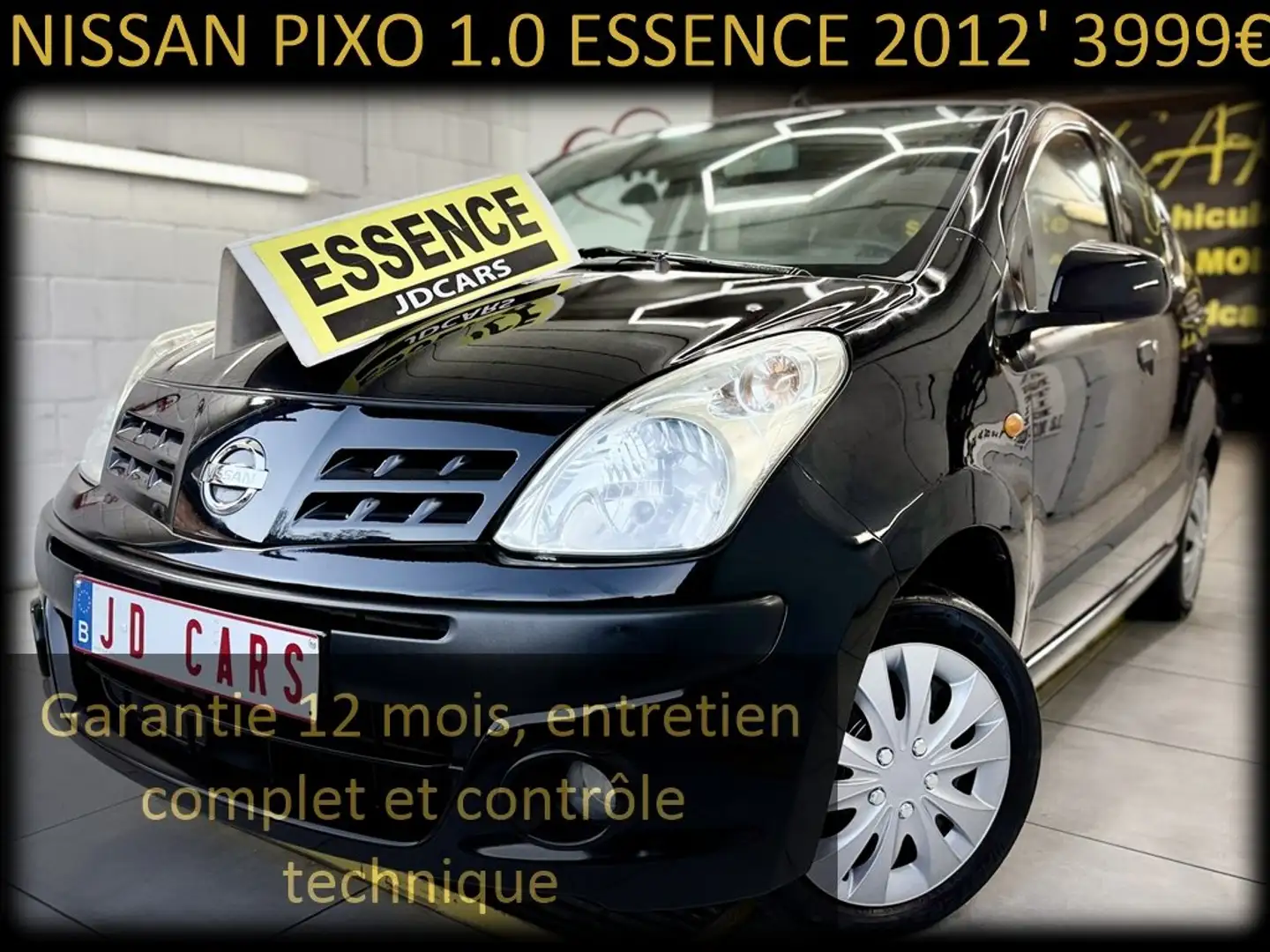 Nissan Pixo PIXO 1.0 ESSENCE ‼️GARANTIE 1 AN CTOK‼️ Noir - 1