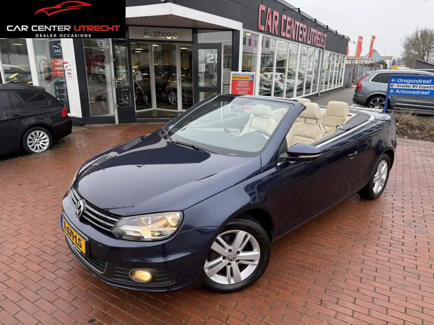 Volkswagen Eos 1.4 TSI leer airco 6versn zeer nette uitvoering Bleu - 1