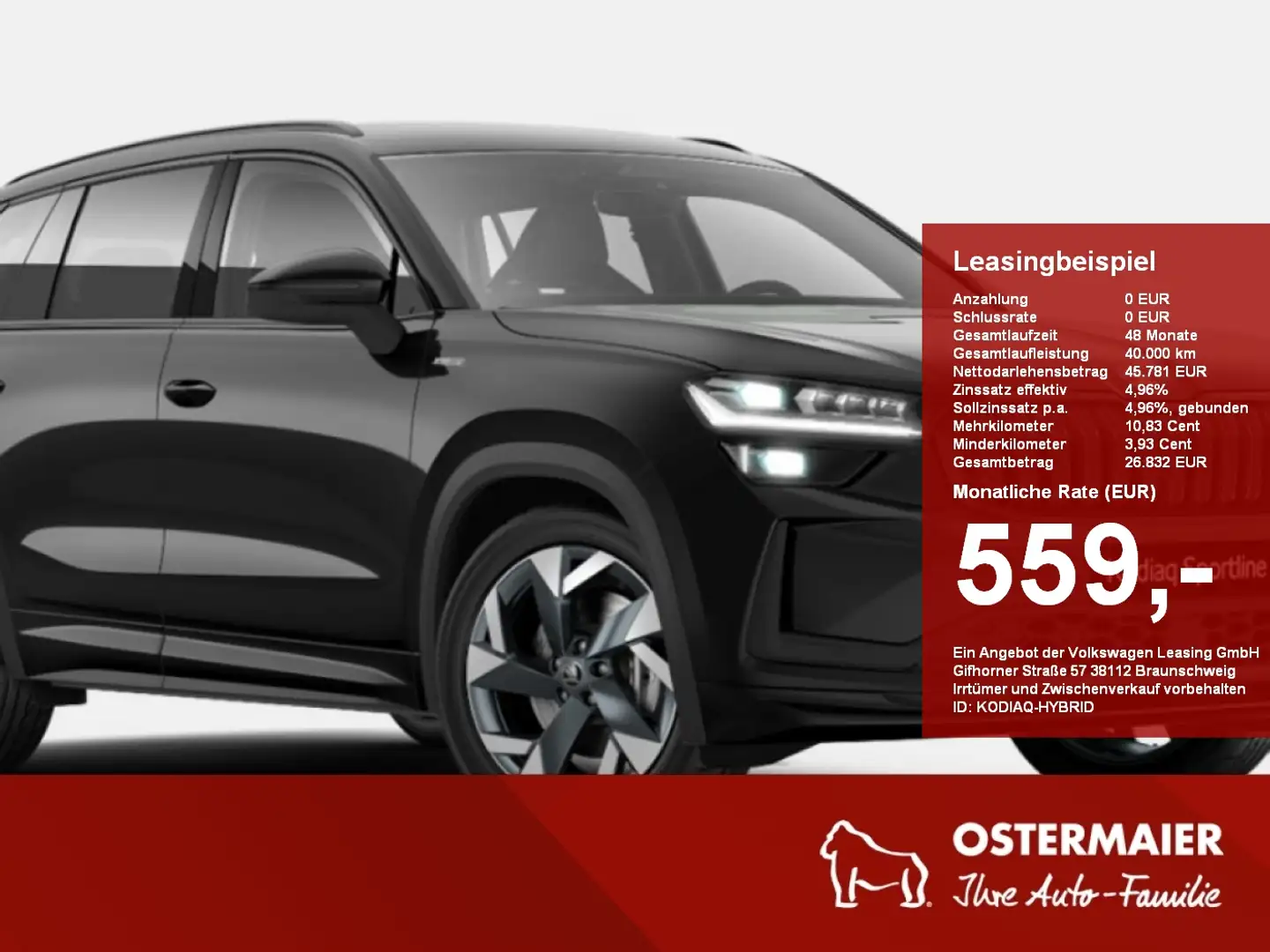 Skoda Kodiaq SPORTLINE 1.5TSI iV DSG PLUG-IN-HYBRID Schwarz - 1