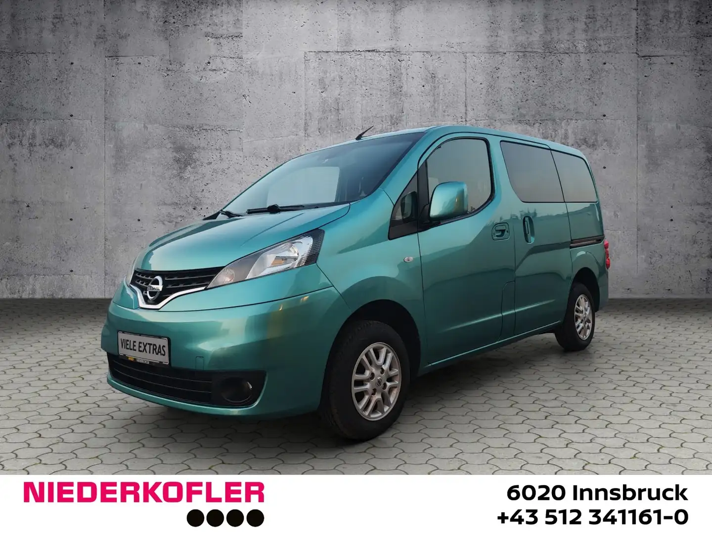 Nissan NV200 NV200 Kombi 1,5 dCi 110 Evalia 7 Sitze AHK Grün - 1