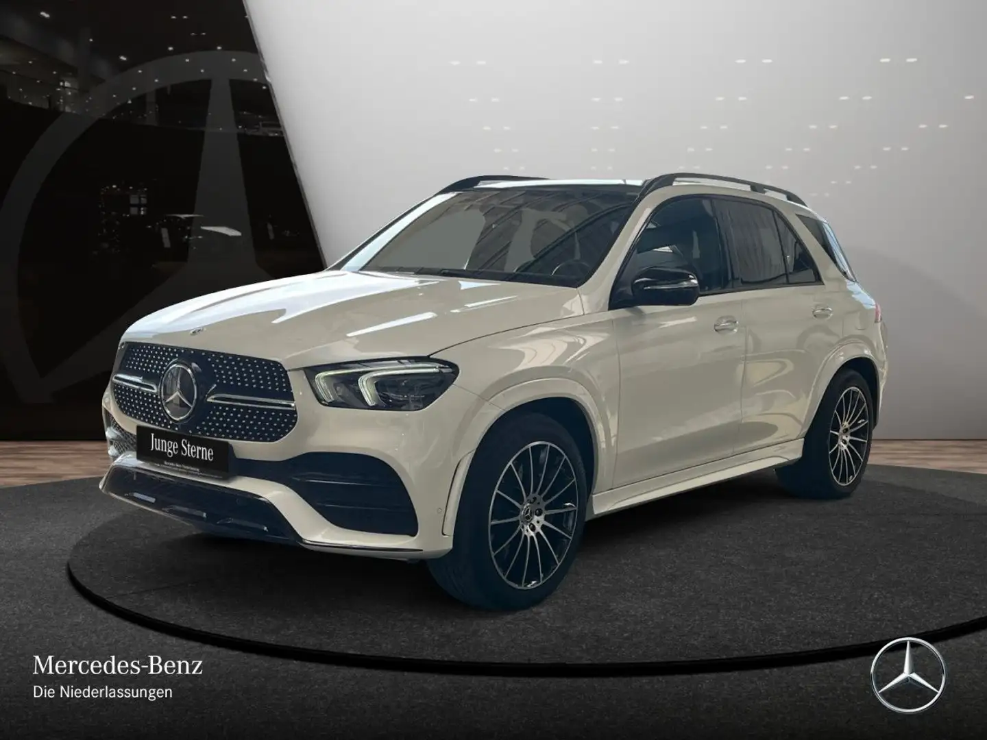 Mercedes-Benz GLE 350 de 4M AMG+NIGHT+PANO+360+AHK+MULTIBEAM+21" Weiß - 2