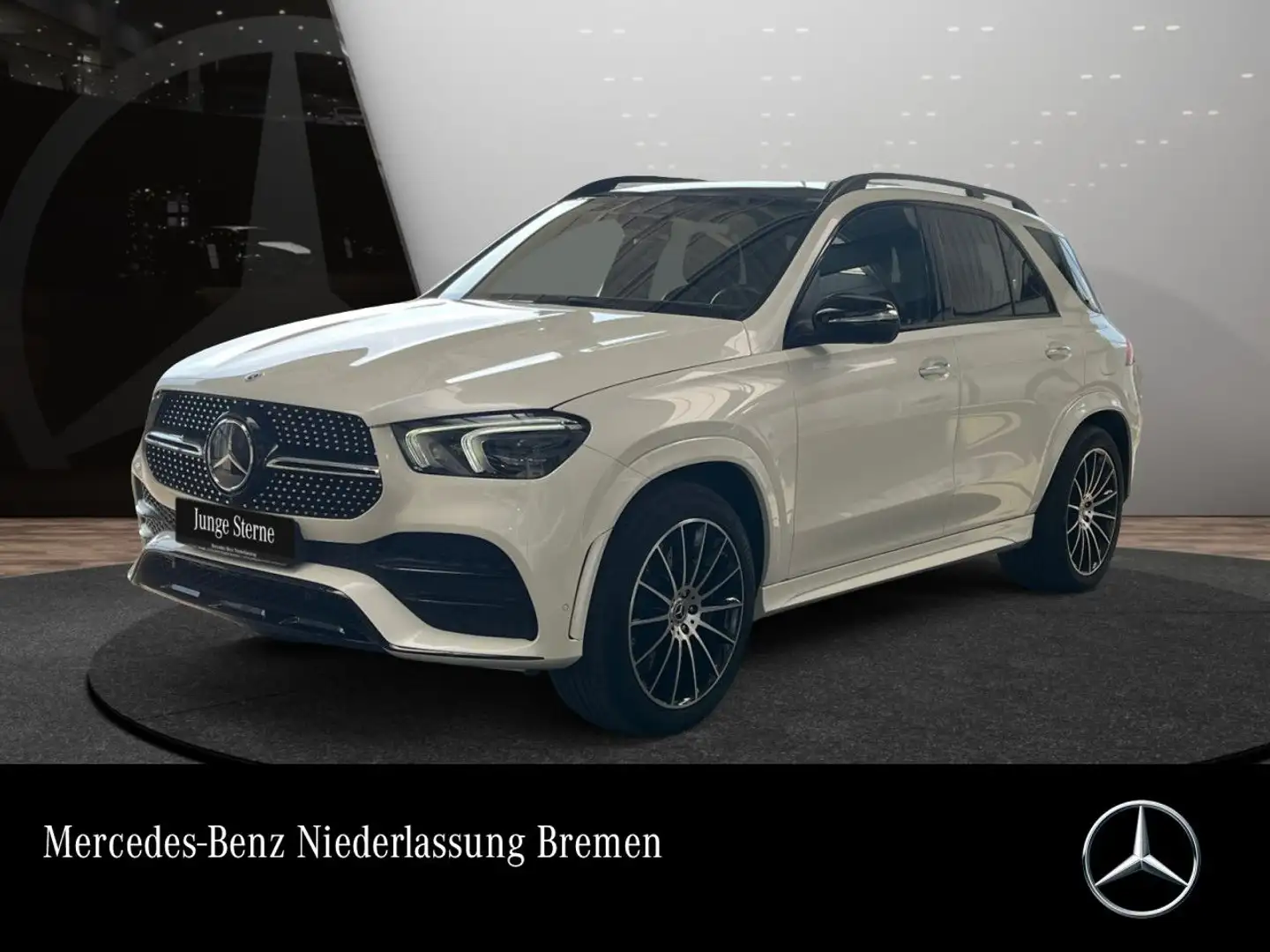 Mercedes-Benz GLE 350 de 4M AMG+NIGHT+PANO+360+AHK+MULTIBEAM+21" Weiß - 1