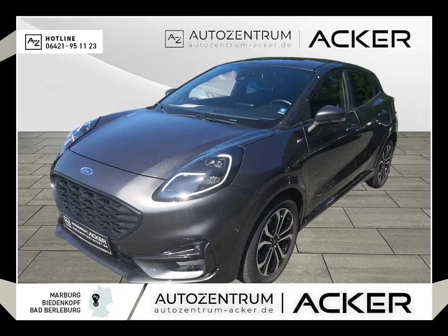 Ford Puma 1.0 EcoBoost MHEV ST-Line ACC/RFK Grau - 1