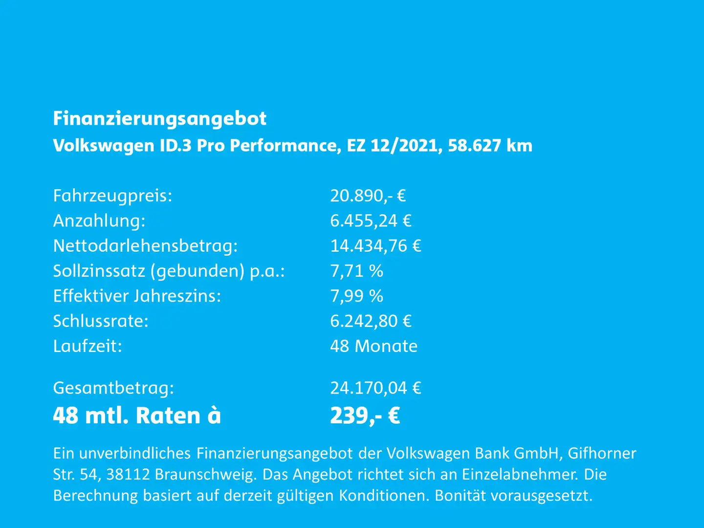Volkswagen ID.3 Pro Performance 150 kW Life Grau - 2