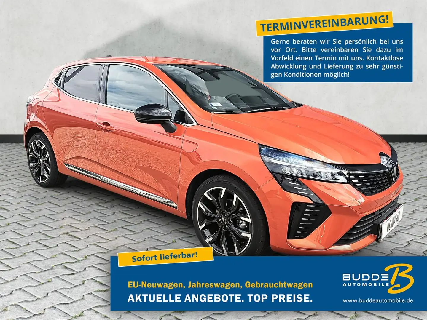 Renault Clio 1.0 TCE 90 Techno/ Navi / 17Zoll/ Rückfahrk Portocaliu - 1