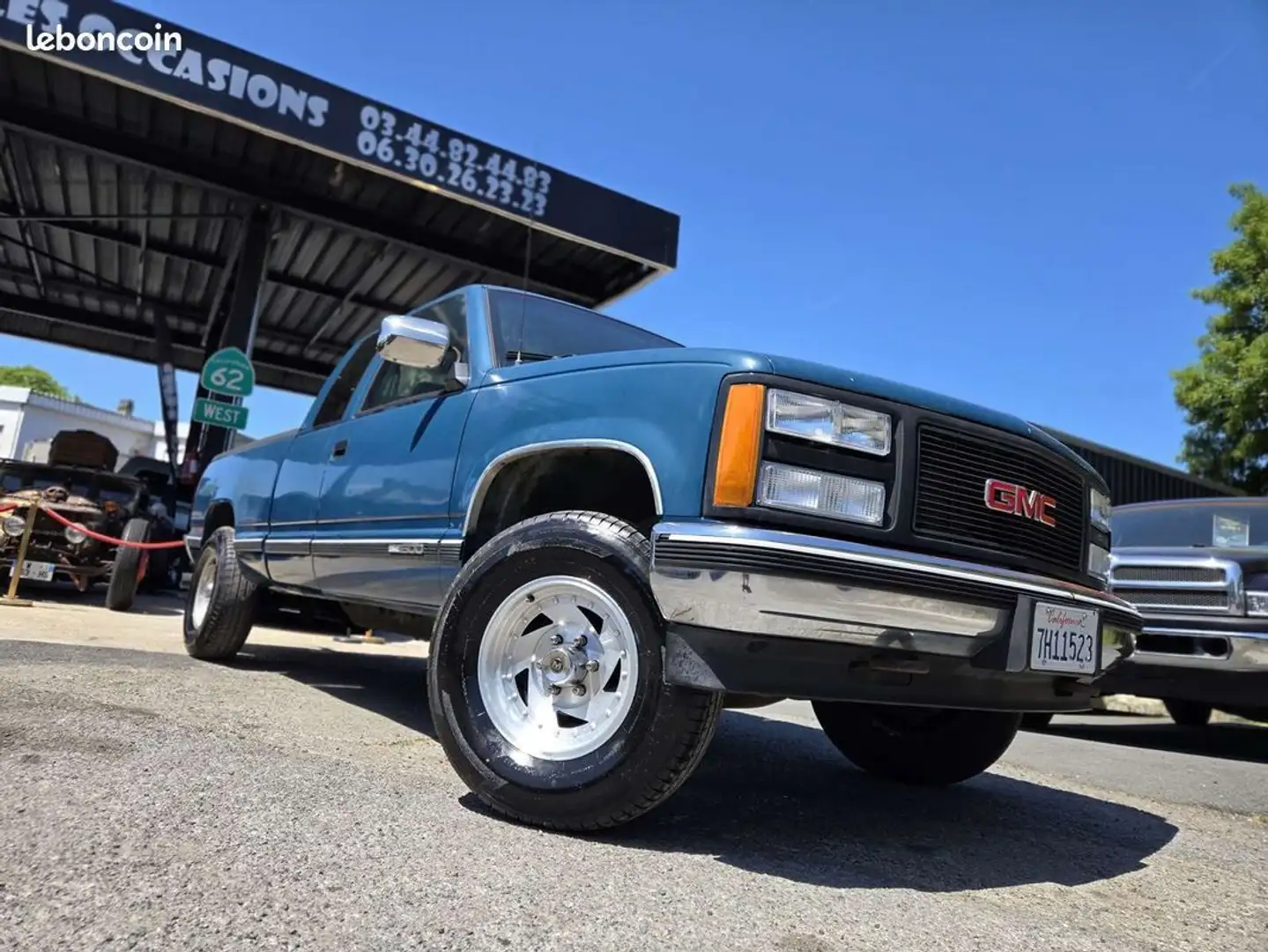 Chevrolet K1500 4X4 GMC Sierra 5.7 V8 350ci Idem Silverado 6 place Blau - 2