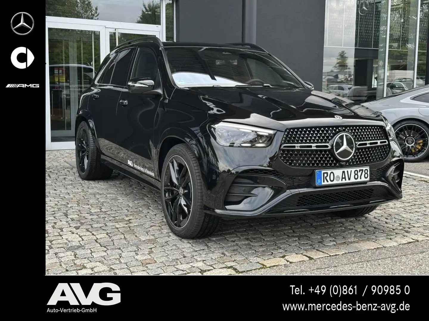Mercedes-Benz GLE 450 GLE 450 d 4M AMG Pano HuD Air AHK Burmester 360° Schwarz - 2