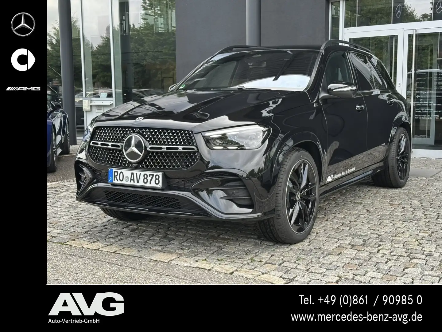 Mercedes-Benz GLE 450 GLE 450 d 4M AMG Pano HuD Air AHK Burmester 360° Schwarz - 1