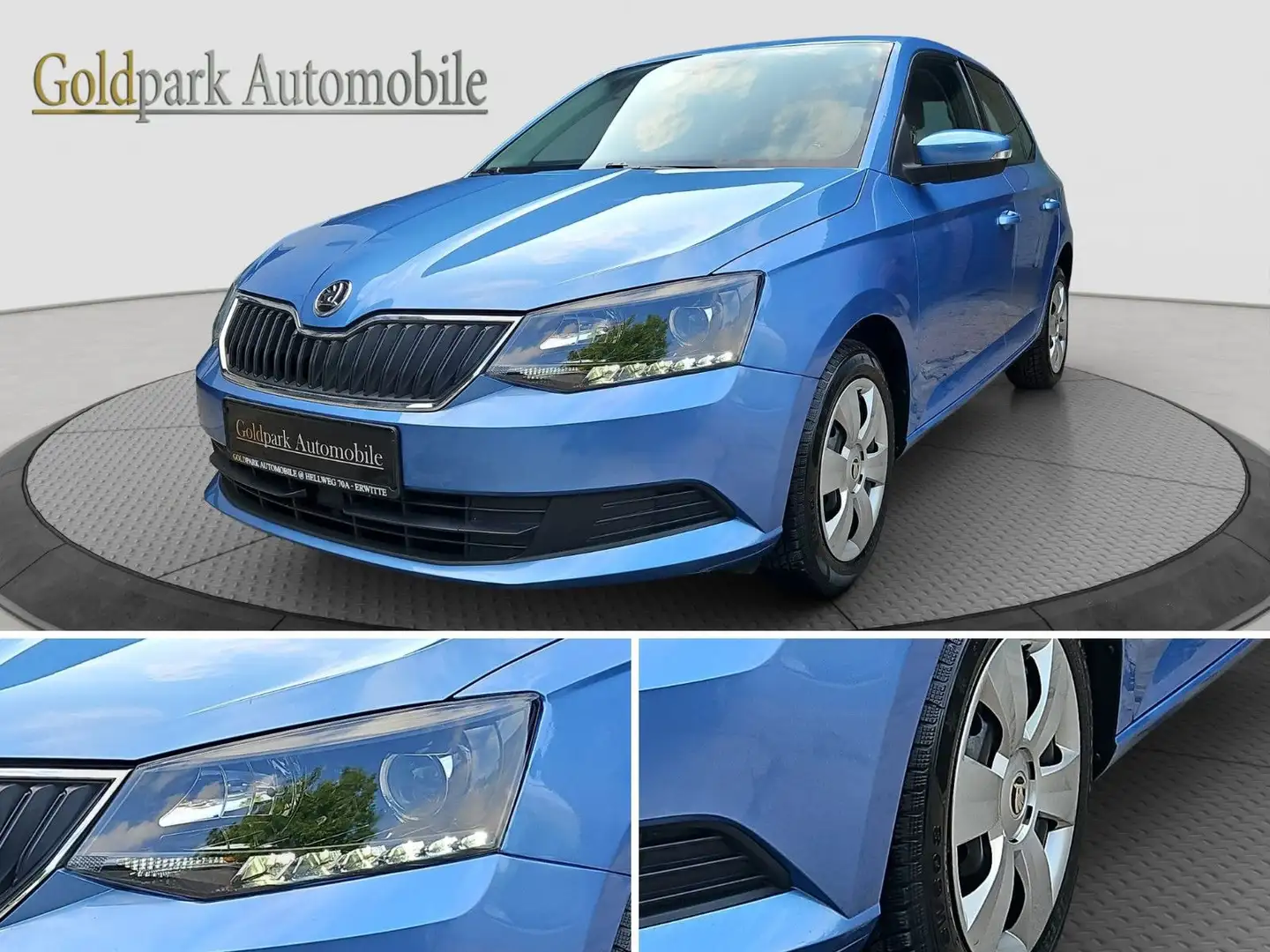 Skoda Fabia Ambition/PDC/AUTOMATIK/GARANTIE 12M! Bleu - 1